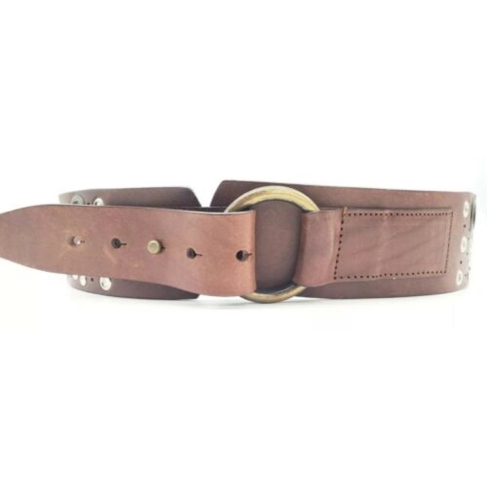 Vintage Antoniazzi Firenze Grommet Hole Studded Belt Large